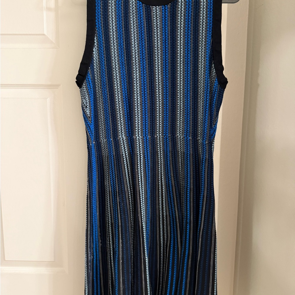 Kate Spade Navy and Blue Striped Maxi Dress